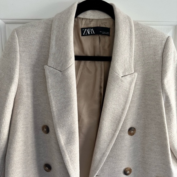 Zara Blazer Coat in Light Beige - Picture 5 of 16